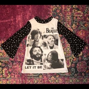 6/12M The Beatles Star Bell Sleeve Baby Dress